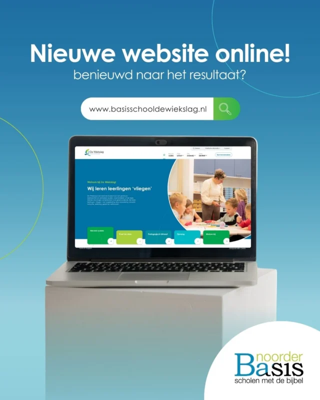 Goed nieuws! De Wiekslag heeft een gloednieuwe website! 🎉 💻Het kiezen van een basisschool is een belangrijke beslissing. We begrijpen dat je als ouder graag wil weten waar een school voor staat en wat voor onderwijs er wordt gegeven. Je zoekt een veilige plek voor je kind en die willen wij je bieden! Bij ons krijgt je kind de ruimte om te groeien, zich gezien te voelen en te leren in een omgeving waar we samen ons geloof mogen delen. Om je te helpen bij deze keuze, hebben we onze website vernieuwd.Met dank aan een aantal ouders voor hun quotes! 👏 Zo krijg je alvast een duidelijk en overzichtelijk beeld van onze school en leer je ons online kennen. Benieuwd? We maken graag tijd voor een kennismakingsgesprek, zodat we jullie beter leren kennen. Neem een kijkje op de website en neem gerust contact met ons op! #NoorderBasis #DeWiekslag #website #schoolmetdebijbel