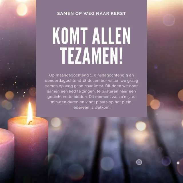 Wees welkom om samen met ons op weg te gaan naar kerst ✨