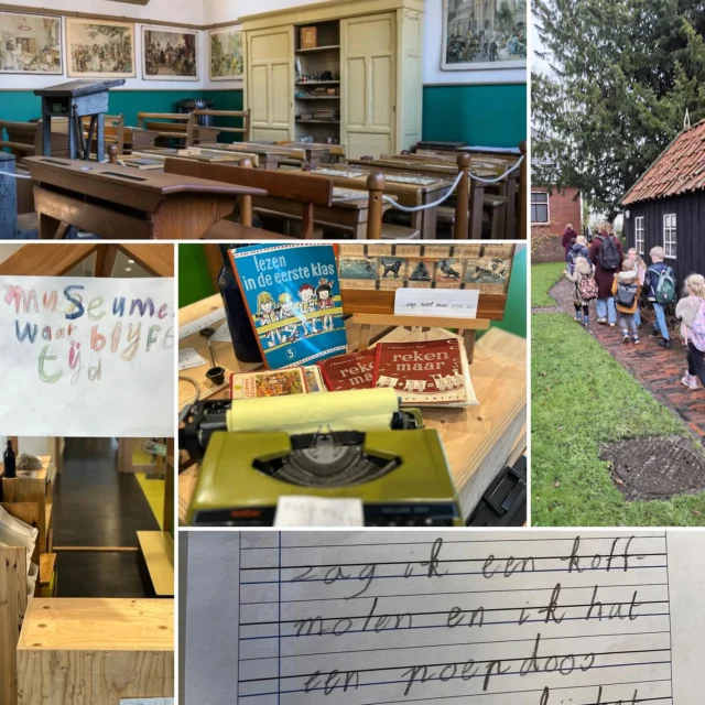 ‘Wat vliegt de tijd!’ 🕰️ Vandaag bracht openluchtmuseum Het Hoogeland het verleden tot leven voor onze leerlingen. Groep 1, 2, 3 en 4 gingen samen naar Warffum om het platteland van ruim honderd jaar geleden te ontdekken en te leren en ervaren hoe de mensen vroeger woonden en werkten. #kennisrijk #thematischonderwijs